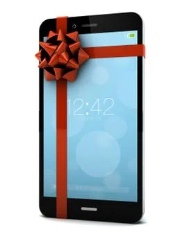 Smartphone gift Stock Illustration