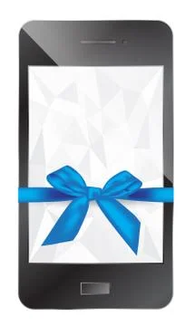Smartphone gift Stock Illustration
