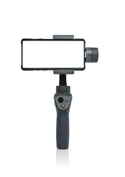 Smartphone gimbal stabilizer. Stock Photos