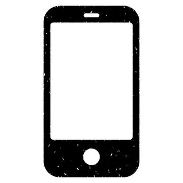 Smartphone Grainy Texture Icon 스톡 일러스트