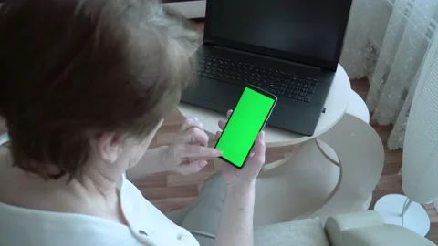 A smartphone with a green chromakey Stock Footage 167591053