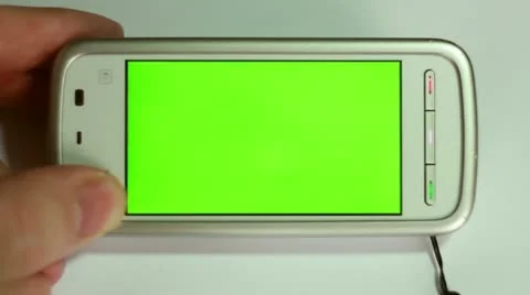 Smartphone Green Stock Footage 21442451