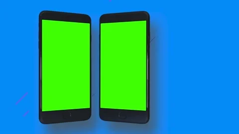 Smartphone green screen 4 Stock Footage 230123586