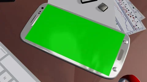 Smartphone Green Screen for Advertisement Presentation Commerce Video stock 40051567