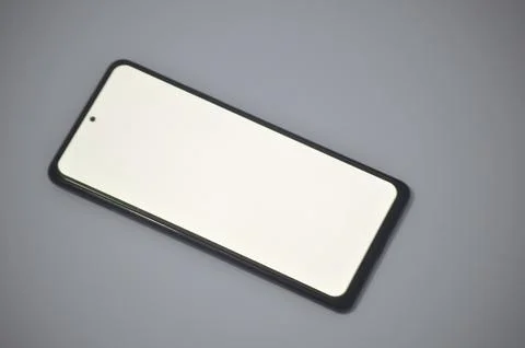 Smartphone green screen on background Stock Photos