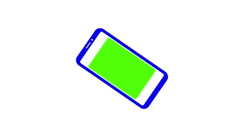 Smartphone green screen chroma key background, modern cell phone animation,.. Stock Footage 329145126