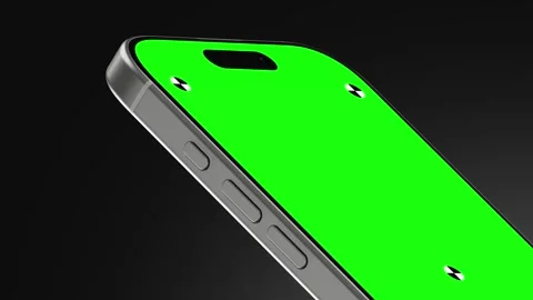 Smartphone Green Screen Closeup Rotation Fly In Stock Footage 343637805