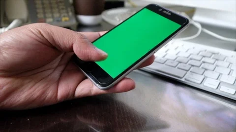 Smartphone Green Screen Stock Footage 90401548