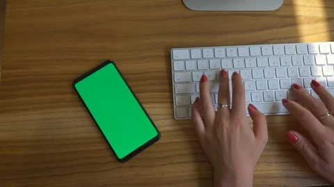 Smartphone with green screen. Stock Footage 108787703