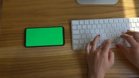 Smartphone with green screen. Stock Footage 108787767