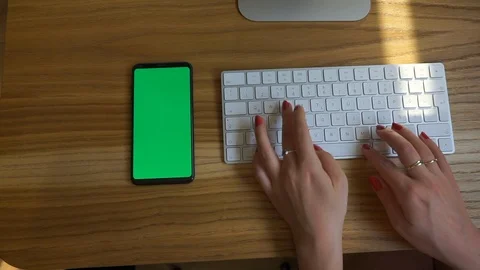 Smartphone with green screen. Stock Footage 108787989