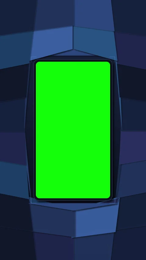 Smartphone green screen mockup with technology mobile display and device Vidéo 346740550