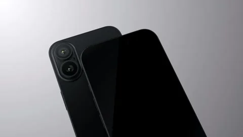 Smartphone green screen with a rectangular plane for tracking screen - phone 스톡 동영상 295175661