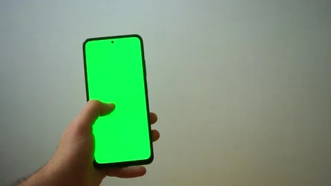 Smartphone green screen scrolling chroma key Stock Footage 168762766