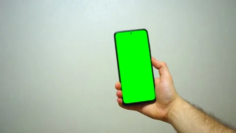 Smartphone green screen scrolling chroma key Stock Footage 168762769
