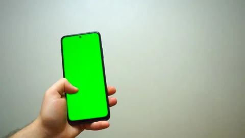Smartphone green screen scrolling chroma key Stock Footage 168762771