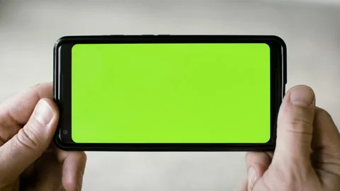Smartphone green screen shot. Stock Footage 130603433