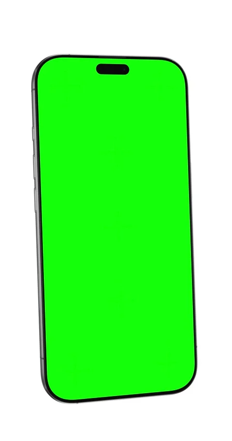 Smartphone with green screen  smooth slide-up and slide-down animation, ide.. Stock Footage 310164521
