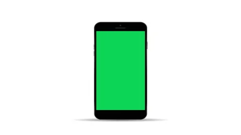Smartphone with green screen on white background animation 4k video 스톡 동영상 139208773