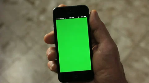 SMARTPHONE GREENSCREEN RIGHT HAND Video stock 33867596