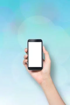 Smartphone on hand Stock Photos