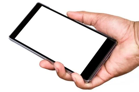 Smartphone in a hand. Stock Photos