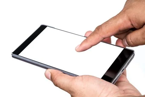 Smartphone in a hand. Stock Photos