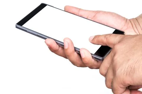 Smartphone in a hand. Stock Photos