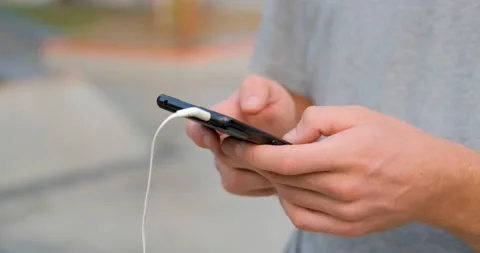 Smartphone in hands Stock Footage 142073785