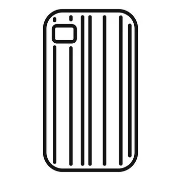 Smartphone having protective silicone case on back Stock Illustration
