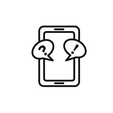 Smartphone Help and Support icon vector set collection for web Stock Illustration