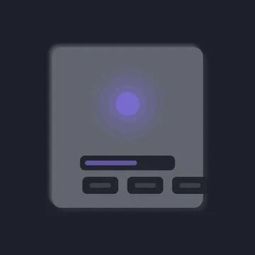 Smartphone home button with fingerprint sensor interface Stock Illustration