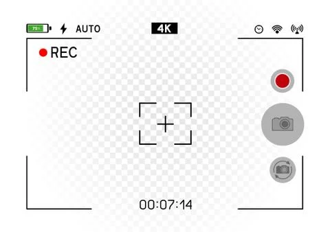 Smartphone horizontal camera viewfinder Stock Illustration