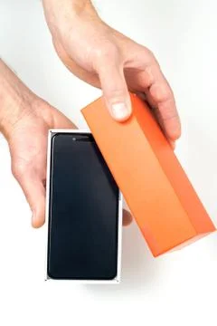 Smartphone in human hands. Stock Photos