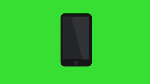 Smartphone Icon Animation Green Screen 4K Motion Graphics Stock Footage 337406054