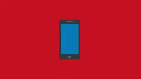 Smartphone icon animation - Vector art. Stock Footage 146180298