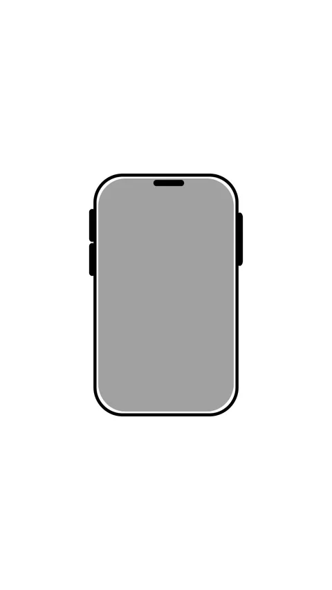 Smartphone icon animation on white background. Smartphone icon simple gray .. Stock Footage 345966546