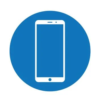 Smartphone icon with color background vector files Stock Illustration
