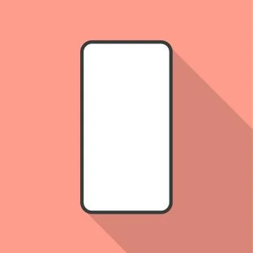 Smartphone icon in a flat design Stock Illustration