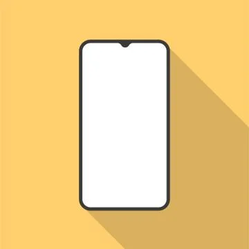 Smartphone icon in a flat design Stock Illustration