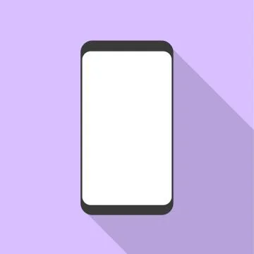 Smartphone icon in a flat design style Stock Illustration