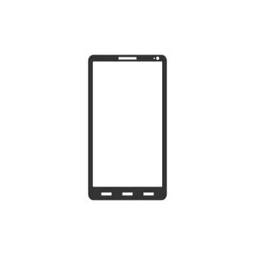 Smartphone icon flat Stock Illustration