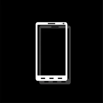 Smartphone icon flat Stock Illustration