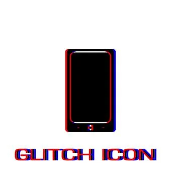 Smartphone icon flat Stock Illustration