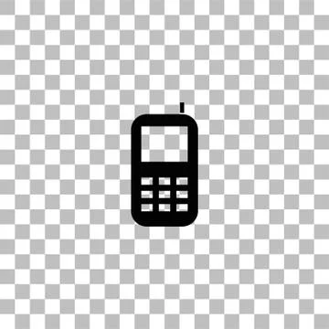 Smartphone icon flat Stock Illustration