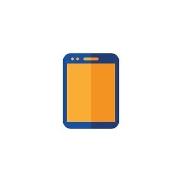 Smartphone icon in flat style Stock Illustration
