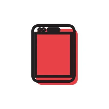 Smartphone icon in flat style Stockillustratie