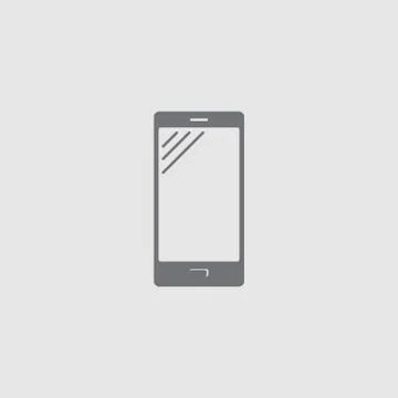 Smartphone icon. Flat style smartphone vector illustration Stock Illustration