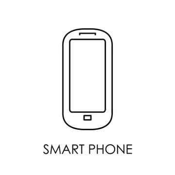 Smartphone icon. Flat style smartphone vector illustration. Smart phone sign Stock Illustration
