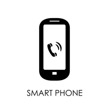 Smartphone icon. Flat style smartphone vector illustration. Smart phone sign Stock Illustration